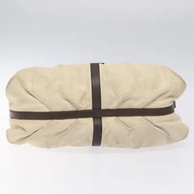 Pre-owned Bulgari Beige Canvas Shoulder Bag ()