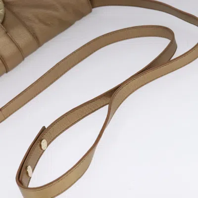 Pre-owned Bulgari Chandra Gold Leather Shoulder Bag ()