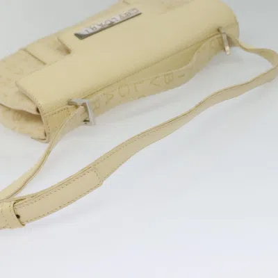 Pre-owned Bulgari Logo Mania Beige Canvas Shoulder Bag ()