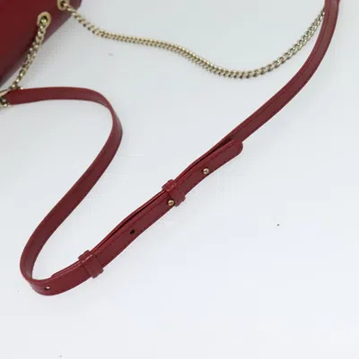 Pre-owned Bulgari Serpenti Red Leather Shoulder Bag ()