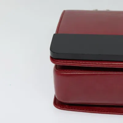 Pre-owned Bulgari Serpenti Red Leather Shoulder Bag ()