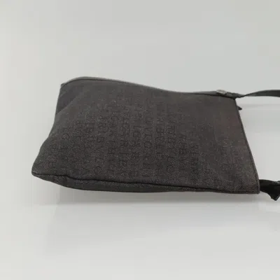 Pre-owned Bulgari Logo Mania Grey Canvas Shoulder Bag ()