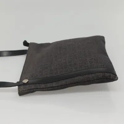 Pre-owned Bulgari Logo Mania Grey Canvas Shoulder Bag ()