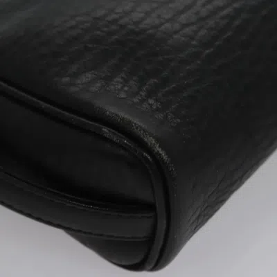 Pre-owned Burberry Black Leather Clutch Bag ()