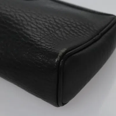 Pre-owned Burberry Black Leather Clutch Bag ()