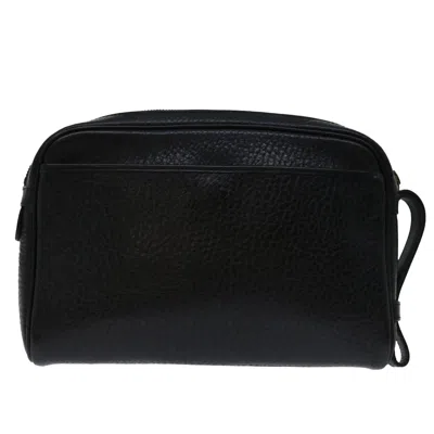 Pre-owned Burberry Black Leather Clutch Bag ()