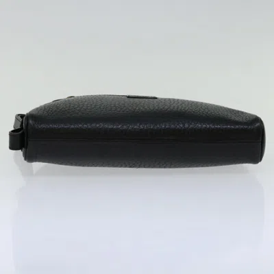 Pre-owned Burberry Black Leather Clutch Bag ()