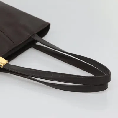 Pre-owned Burberry Brown Leather Tote Bag ()