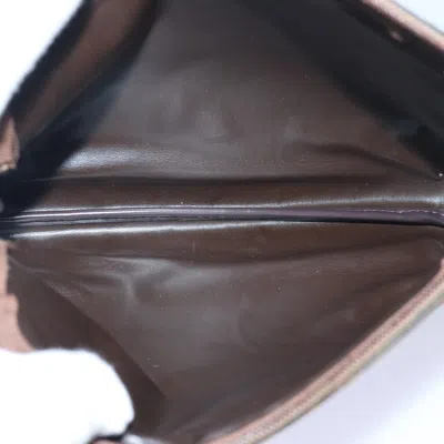 Pre-owned Burberry Nova Check Beige Canvas Clutch Bag ()