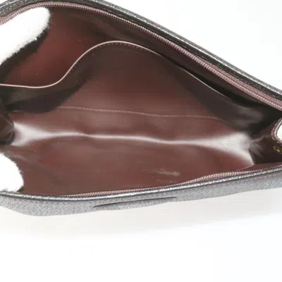 Pre-owned Burberry Nova Check Beige Canvas Clutch Bag ()