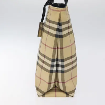 Pre-owned Burberry Nova Check Beige Canvas Tote Bag ()