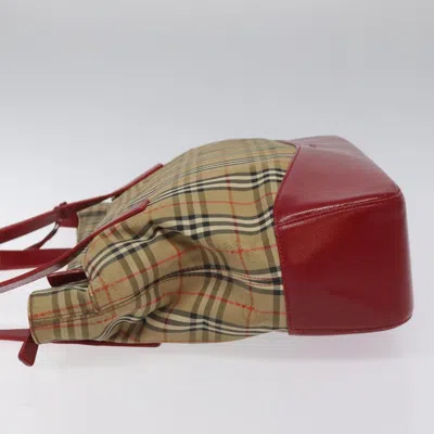 Pre-owned Burberry Nova Check Beige Canvas Tote Bag ()