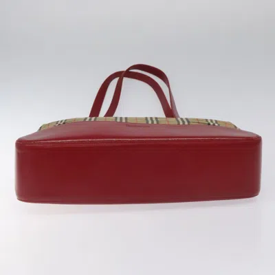 Pre-owned Burberry Nova Check Beige Canvas Tote Bag ()