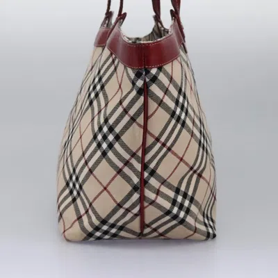 Pre-owned Burberry Nova Check Beige Canvas Tote Bag ()