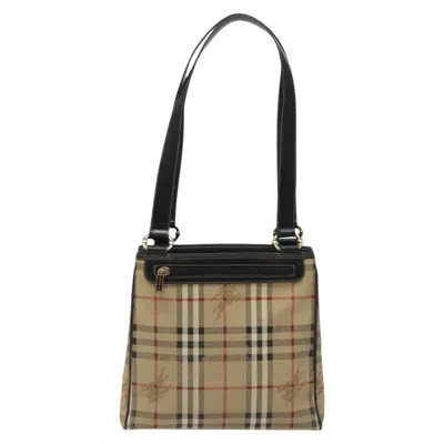 Pre-owned Burberry Nova Check Beige Canvas Tote Bag ()