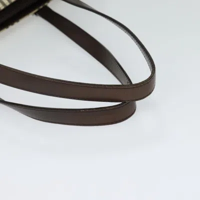 Pre-owned Burberry Nova Check Beige Canvas Tote Bag ()