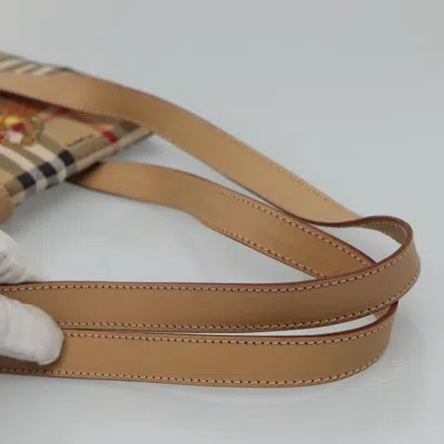 Pre-owned Burberry Nova Check Beige Synthetic Tote Bag ()