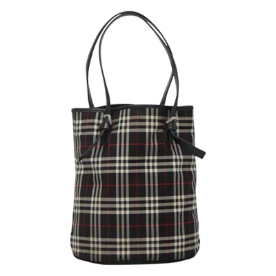 Pre-owned Burberry Nova Check Multicolour Synthetic Tote Bag ()