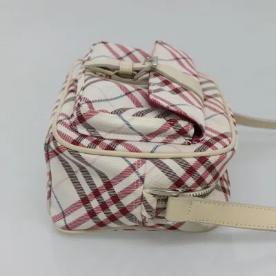 Pre-owned Burberry Nova Check Pink Nylon Shoulder Bag ()