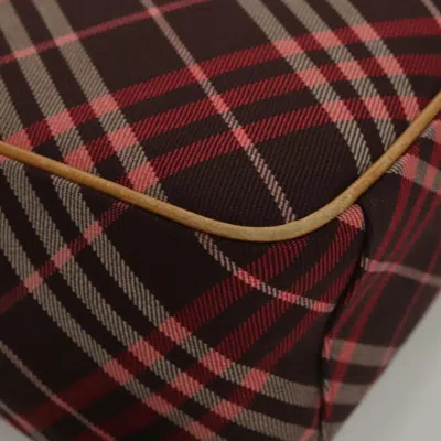 Pre-owned Burberry Nova Check Pink Canvas Tote Bag ()