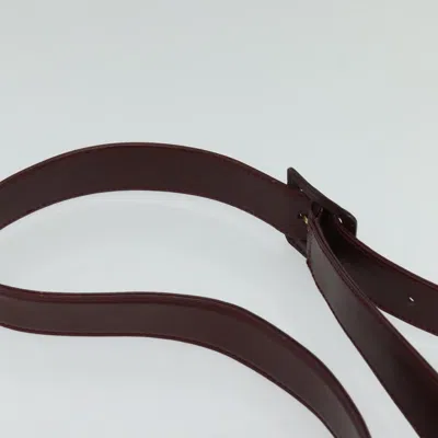 Pre-owned Cartier Must De  Burgundy Leather Shoulder Bag ()