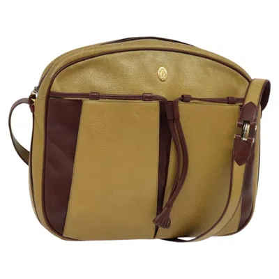 Pre-owned Cartier Must De  Yellow Leather Shoulder Bag ()