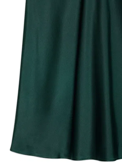 Anine Bing Bar Silk Skirt In Green