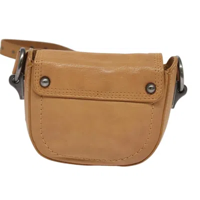 Pre-owned Celine Céline Beige Leather Shoulder Bag ()