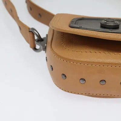 Pre-owned Celine Céline Beige Leather Shoulder Bag ()