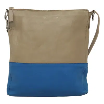 Pre-owned Celine Céline Blue Leather Shoulder Bag ()