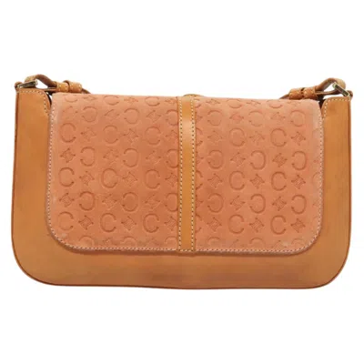 Pre-owned Celine Céline C Pink Canvas Shoulder Bag ()
