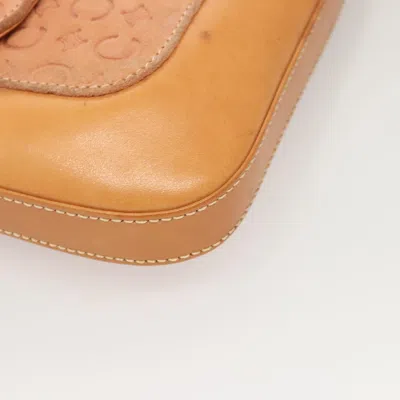 Pre-owned Celine Céline C Pink Canvas Shoulder Bag ()