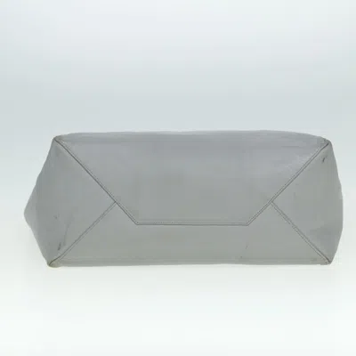 Pre-owned Celine Céline Cabas Horizontal Grey Leather Tote Bag ()