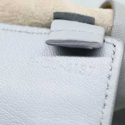 Pre-owned Celine Céline Cabas Horizontal Grey Leather Tote Bag ()