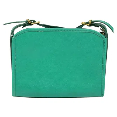 Pre-owned Celine Céline Green Leather Shoulder Bag ()