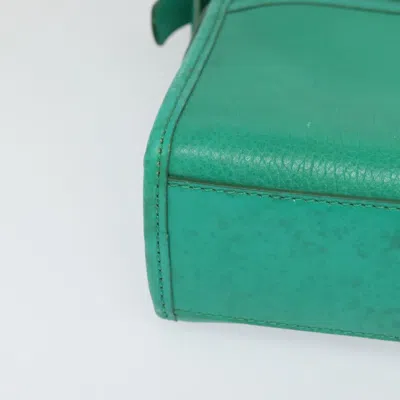 Pre-owned Celine Céline Green Leather Shoulder Bag ()