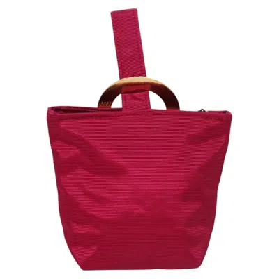 Pre-owned Celine Céline Logo Du Cercle Pink Synthetic Clutch Bag ()