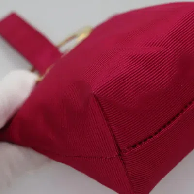 Pre-owned Celine Céline Logo Du Cercle Pink Synthetic Clutch Bag ()