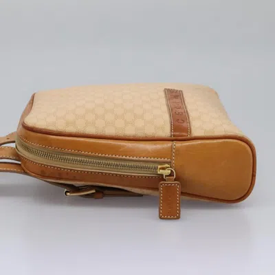 Pre-owned Celine Céline Macadam Beige Canvas Backpack Bag ()