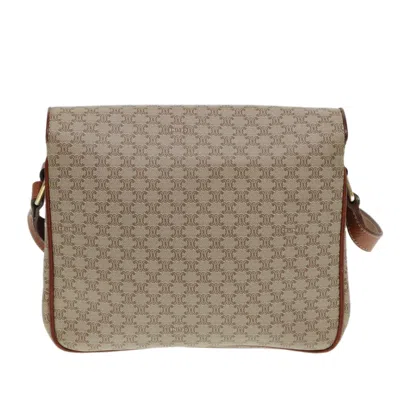 Pre-owned Celine Céline Macadam Beige Canvas Shoulder Bag ()