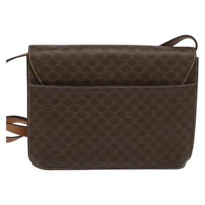 Pre-owned Celine Céline Macadam Brown Canvas Shoulder Bag ()