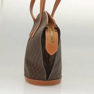 Pre-owned Celine Céline Macadam Brown Canvas Shoulder Bag ()
