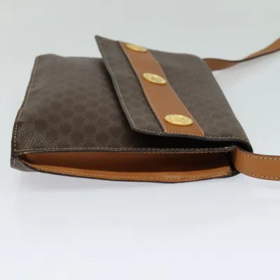 Pre-owned Celine Céline Macadam Brown Canvas Shoulder Bag ()