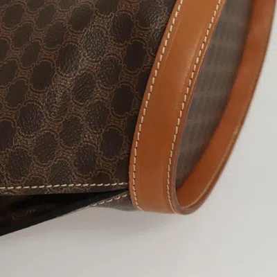 Pre-owned Celine Céline Macadam Brown Canvas Shoulder Bag ()