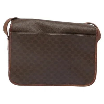 Pre-owned Celine Céline Macadam Brown Canvas Shoulder Bag ()