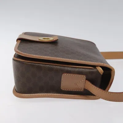 Pre-owned Celine Céline Macadam Brown Canvas Shoulder Bag ()