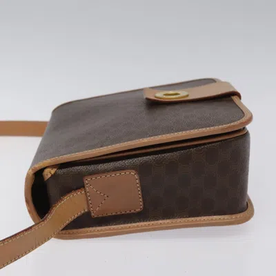 Pre-owned Celine Céline Macadam Brown Canvas Shoulder Bag ()