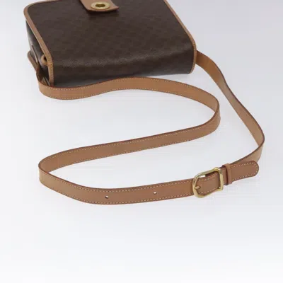 Pre-owned Celine Céline Macadam Brown Canvas Shoulder Bag ()