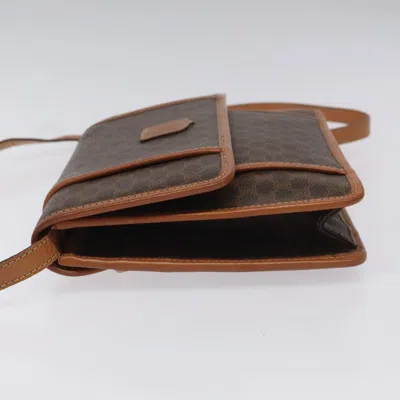 Pre-owned Celine Céline Macadam Brown Canvas Shoulder Bag ()