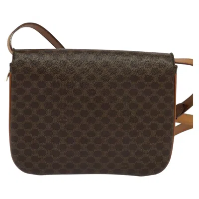 Pre-owned Celine Céline Macadam Brown Canvas Shoulder Bag ()